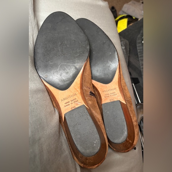 Aquatalia 'Farin' Weatherproof Bootie Brown Suede Size 8.5 MSRP $450 - Picture 9 of 10